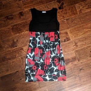 Black and Red Floral Dress